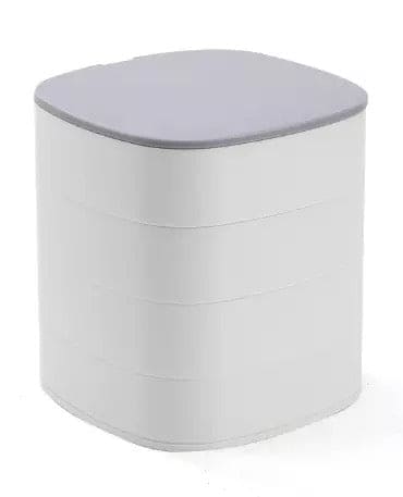 360° Rotatable Jewellery Organizer Box with Mirror, 4 Layer Jewellery Box, Storage Case for Earrings, Necklaces, Bracelets, Rings 360° Rotatable Jewellery Organizer Box with Mirror, 4 Layer Jewellery Box, Storage Case for Earrings, Necklaces, Bracelets, Rings